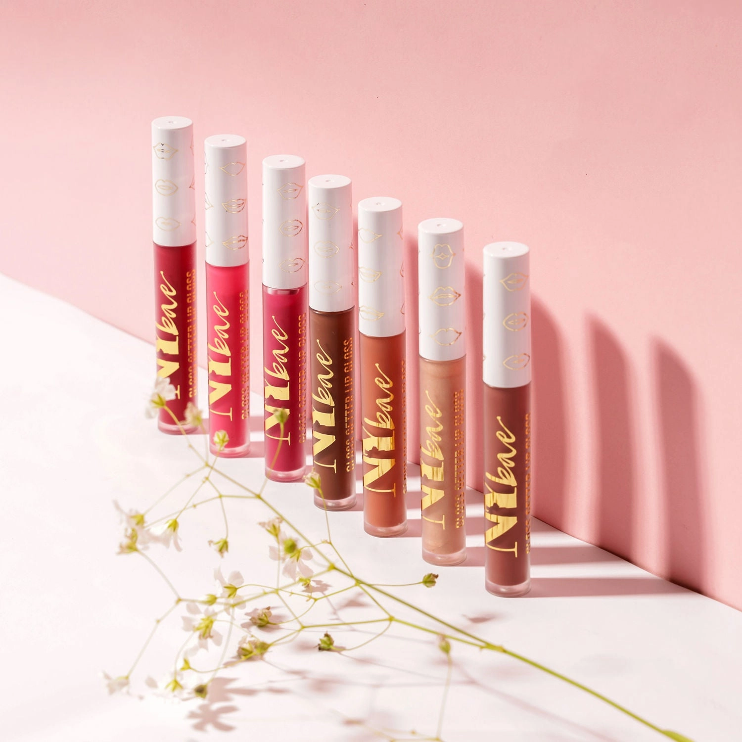 NY Bae Gloss Getter Lip Gloss | Shiny Satin Finish | Light Weight | Non-Sticky - Pink Melon 02 (2.8 ml)