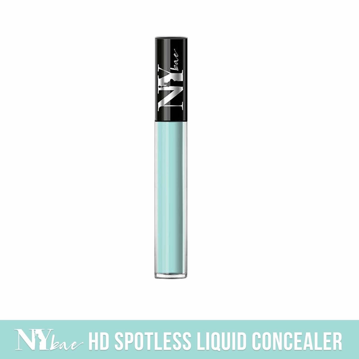 NY Bae HD Spotless Liquid Concealer - Mint Pretzel 13 (3 ml) | Blue | Fair Skin | Natural Finish | Enriched with Almond Oil & Vitamin E | Corrects Hyperpigmentation | Long lasting | Water Resistant | Sheer Coverage | Cruelty Free