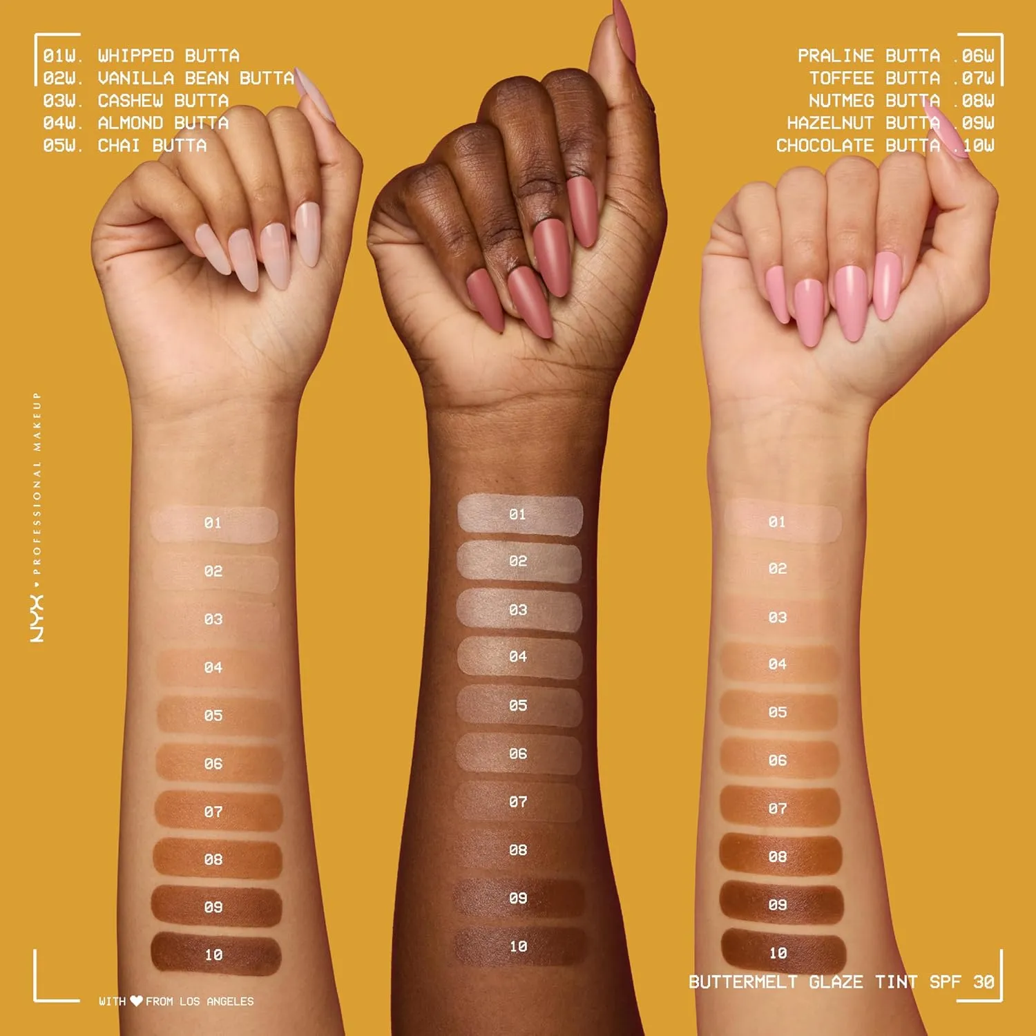 NYX PROFESSIONAL MAKEUP Buttermelt Glaze Soft Glow Skin Tint   SPF 30, Up To 12HR Wear, 09 Hazelnut Butta