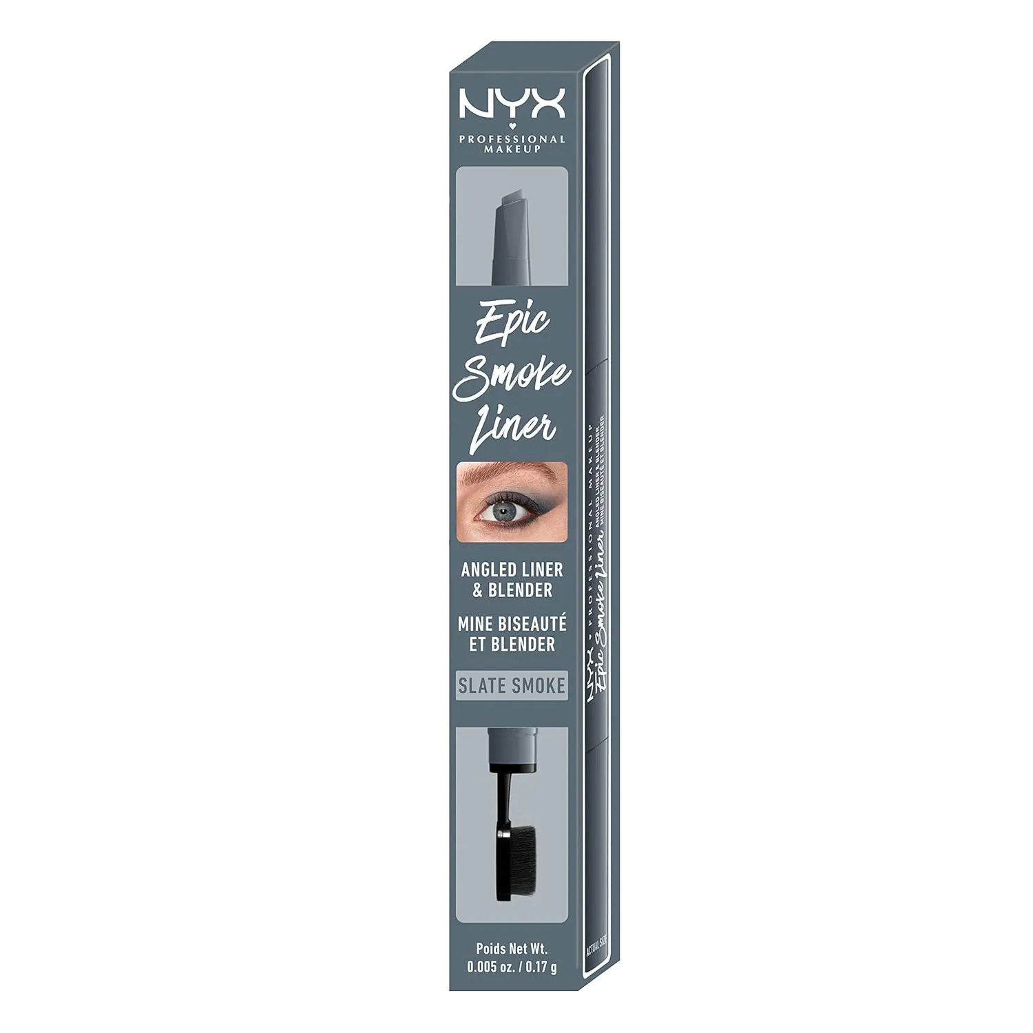 NYX PROFESSIONAL MAKEUP Epic Smoke Liner, Vegan Smokey Eyeliner - Slate Smoke (Gray)