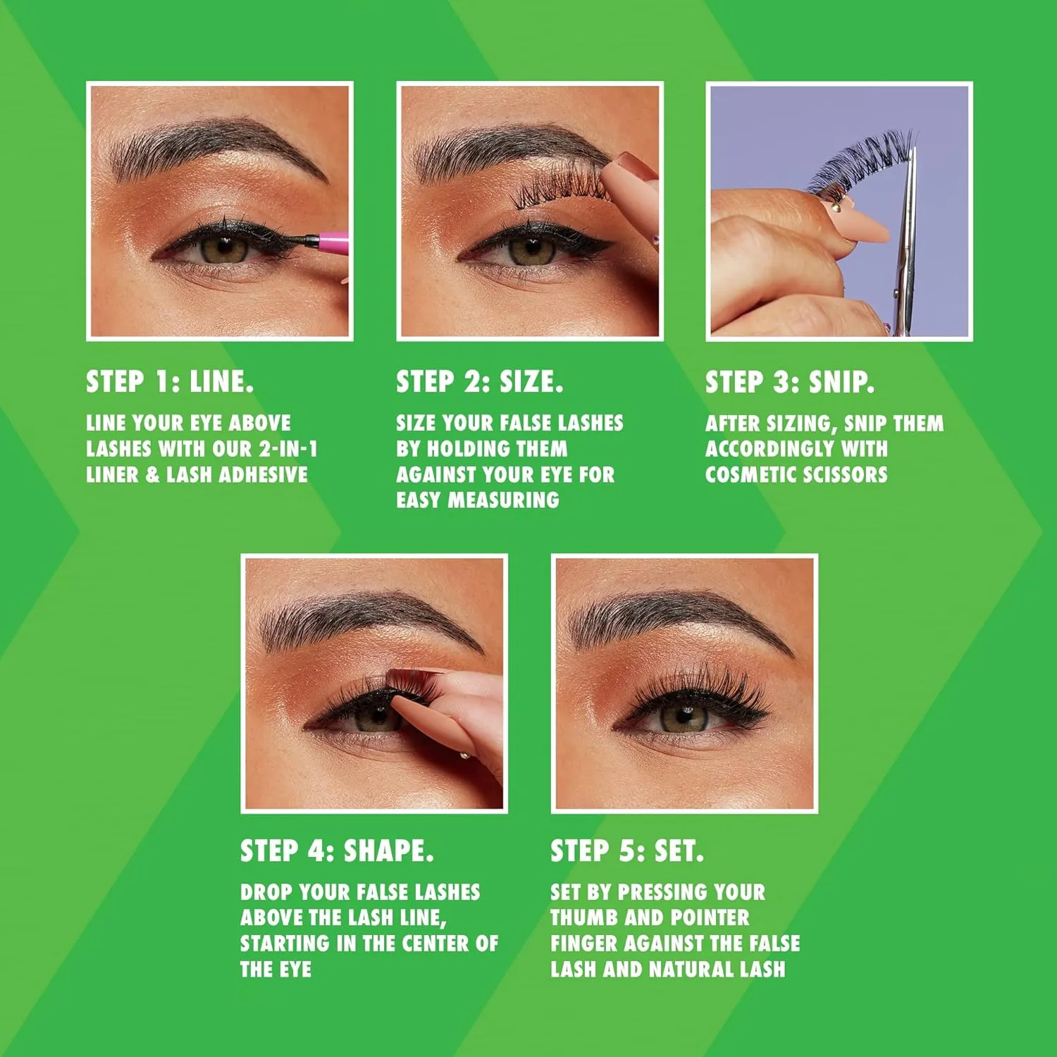 NYX PROFESSIONAL MAKEUP Jumbo Lash! Vegan False Eyelashes Kit with 2-in-1 Eyeliner Adhesive, Up to 12HR Wear, Reusable Fake Lashes - Fringe Glam Kit