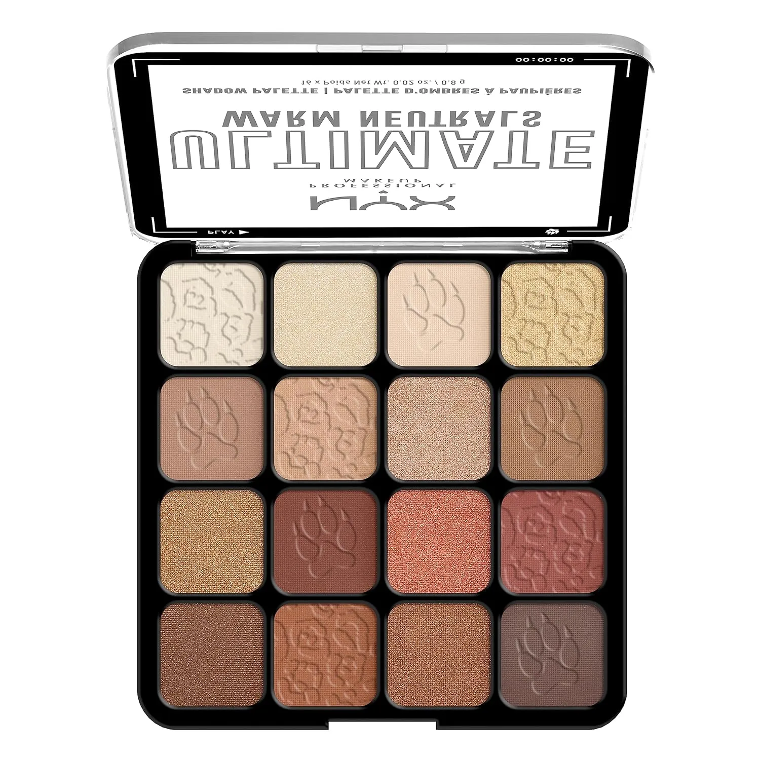 NYX PROFESSIONAL MAKEUP, Ultimate Shadow Palette, Eyeshadow Palette - Warm Neutrals