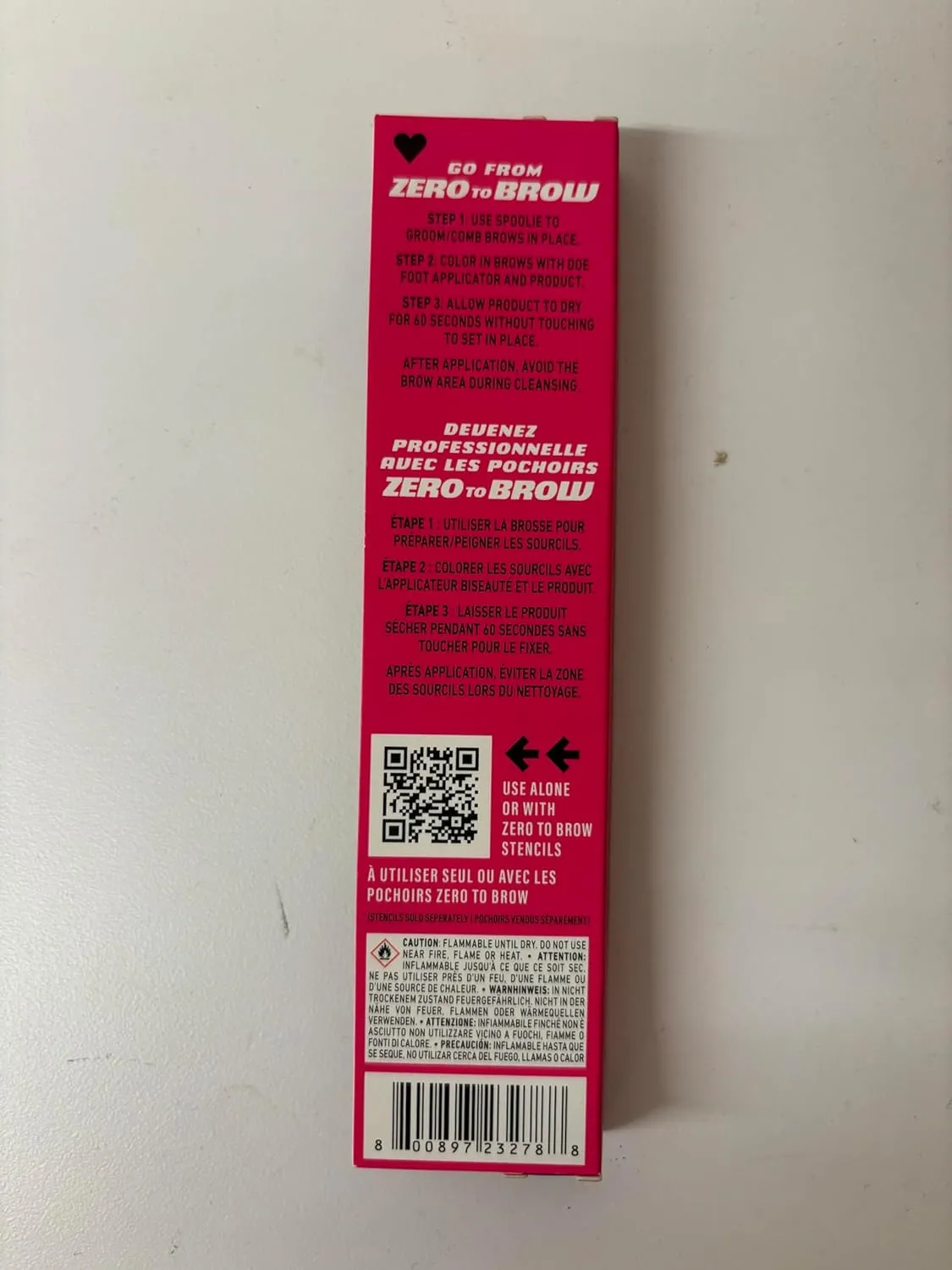 NYX PROFESSIONAL MAKEUP Zero to Brow, Longwear Eyebrow Gel, Auburn