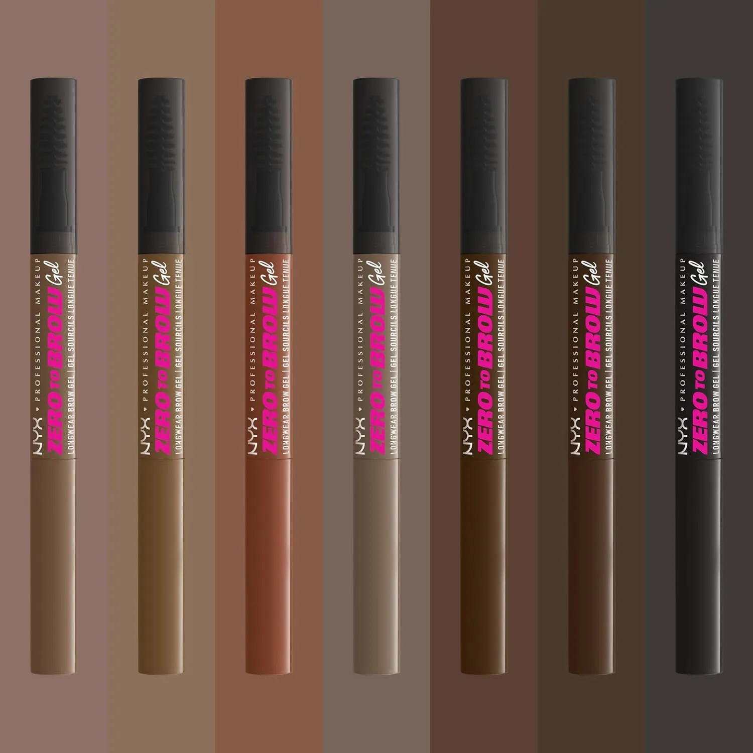 NYX PROFESSIONAL MAKEUP Zero to Brow, Longwear Eyebrow Gel, Espresso