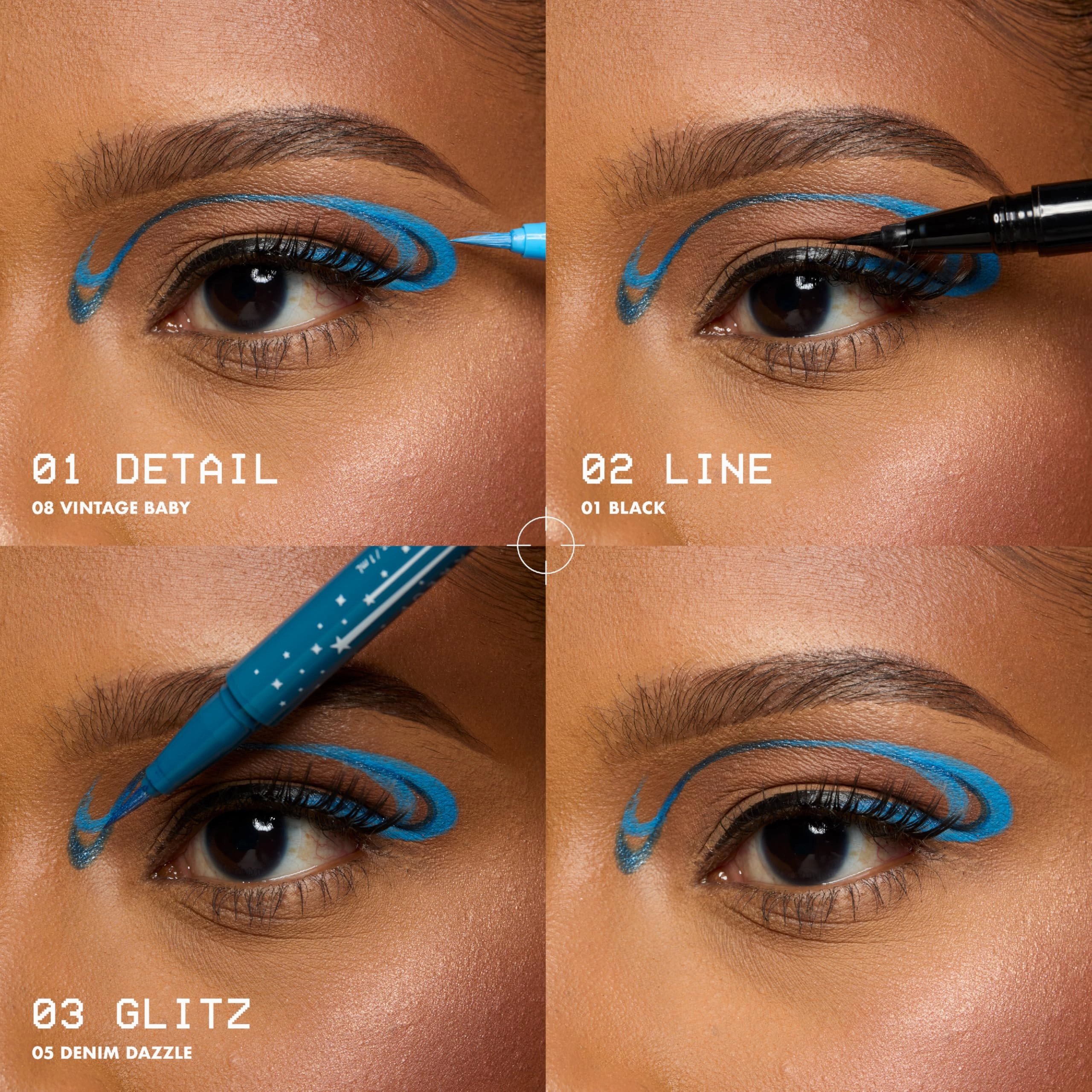 NYX PROFESSIONAL MAKEUP Epic Ink Liner, Waterproof Matte Liquid Eyeliner with Vegan Formula - Mid Night Rise (Deep Navy)
