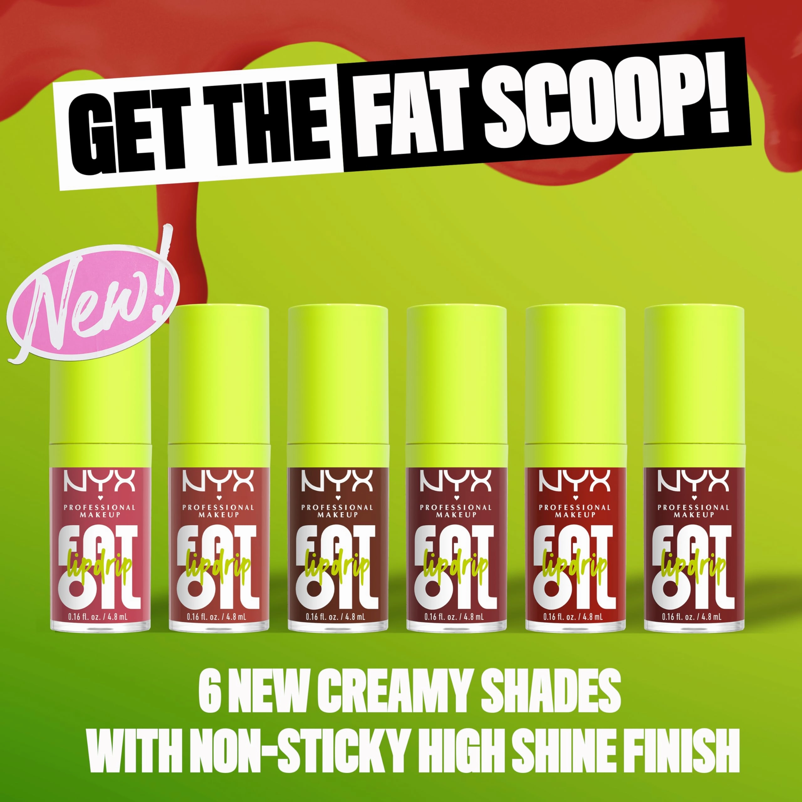 NYX PROFESSIONAL MAKEUP Fat Oil Lip Drip, Moisturizing, Shiny and Vegan Tinted Lip Gloss - Livin the Cream (Dusty Brown)