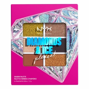 NYX PROFESSIONAL MAKEUP Gift Pack, Diamonds & Ice Shadow Palette - Jeweled N' Jaded