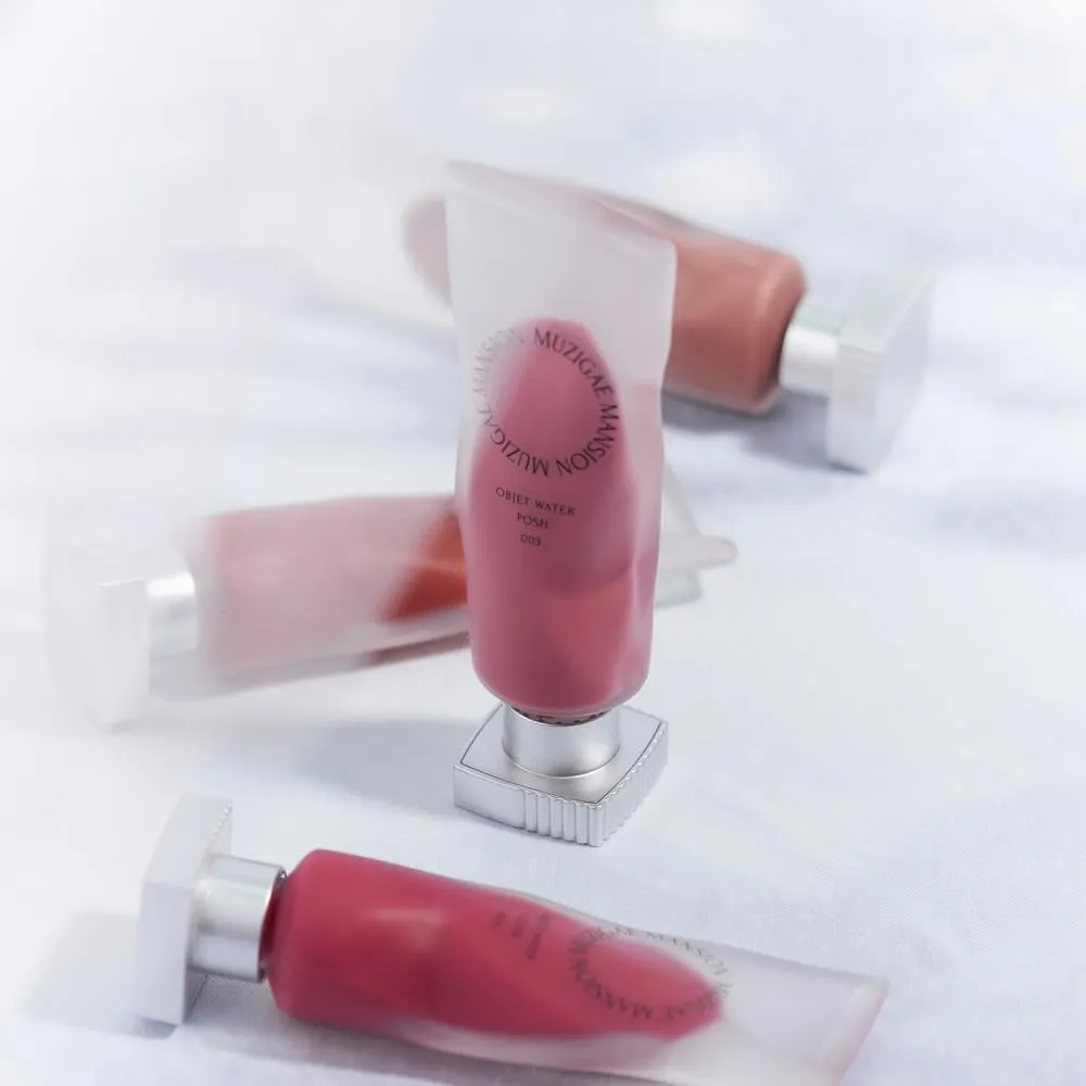Objet Water Lip Stain Matte Lipstick – (Watery to Blurry Tint), Long-Lasting, Hydrating, Waterproof Wear – K-Beauty Liquid Lipstick for Women, Bold Red Tinted Gloss (003 POSH)