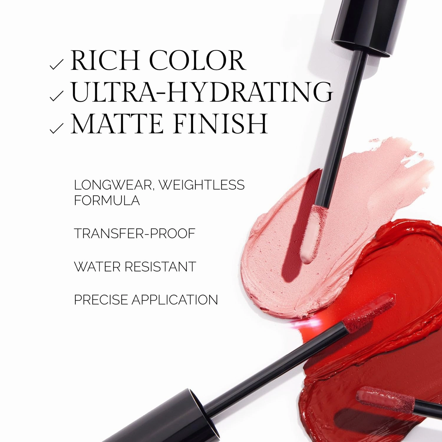 OFIR Velvet Bond Liquid Matte Lipstick | Matte Liquid Lipstick for Bold, Full Coverage Color | Hydrating Pigments Offer All-Day Comfort | Vegan Formula | Cranberry - Deep Red Shade | 0.12 fl oz