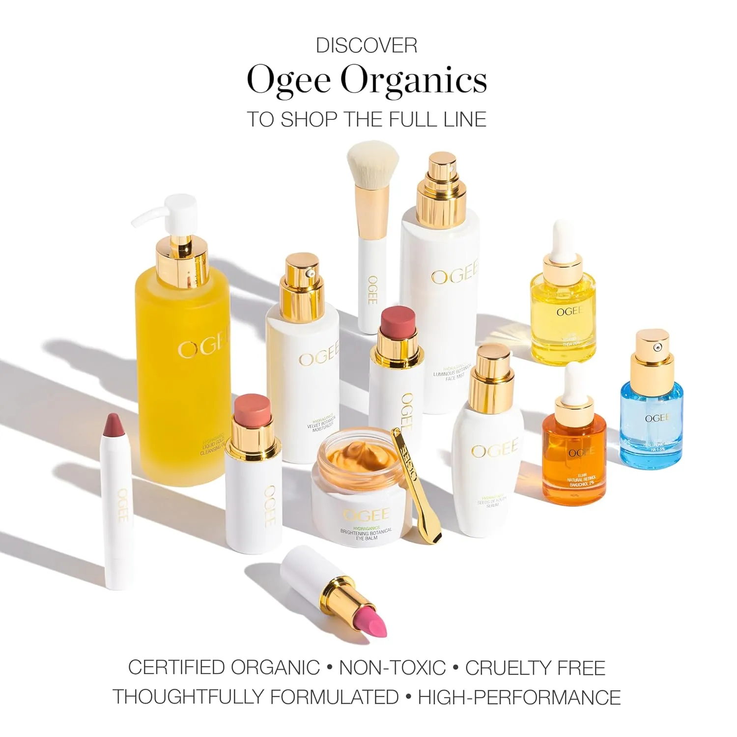 Ogee Sculpted Face Stick (PINK DIAMOND - MATTE NEUTRAL PINK) Certified Organic Blush Stick - Multi-Use Cream Blush & Highlighter Stick