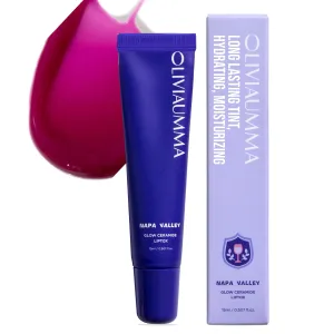 Olivia Umma Orange Bliss Glow Ceramide Liptox Napa Valley – Moisturizing Korean Lip Gloss for Women to Hydrate and Glow with Shea Butter & Ceramides – Lipgloss for Dry, Chapped Lips – 15 ml