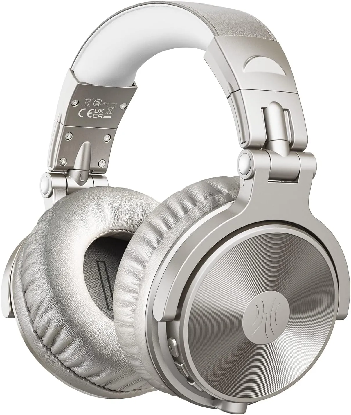 OneOdio Bluetooth Over Ear Headphones, 110 Hrs Wireless/Wired Stereo Sound Foldable Headsets with Deep Bass 50mm Neodymium Drivers for PC/Phone/Tablet - Studio Wireless Pro C, Champagne Gold