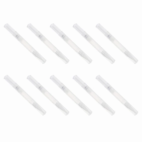 Operitacx Clear Nail Polish 10pcs Lip Brush Reusable Lip Applicator Retractable Lip Gloss Balm Applicator Eyeshadow Lip Applicator 3ml (Style 1) Nail Accessories
