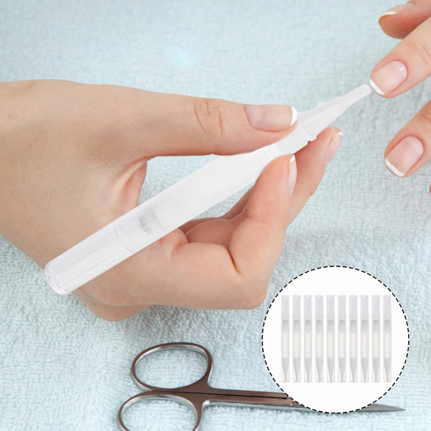 Operitacx Clear Nail Polish 10pcs Lip Brush Reusable Lip Applicator Retractable Lip Gloss Balm Applicator Eyeshadow Lip Applicator 3ml (Style 1) Nail Accessories