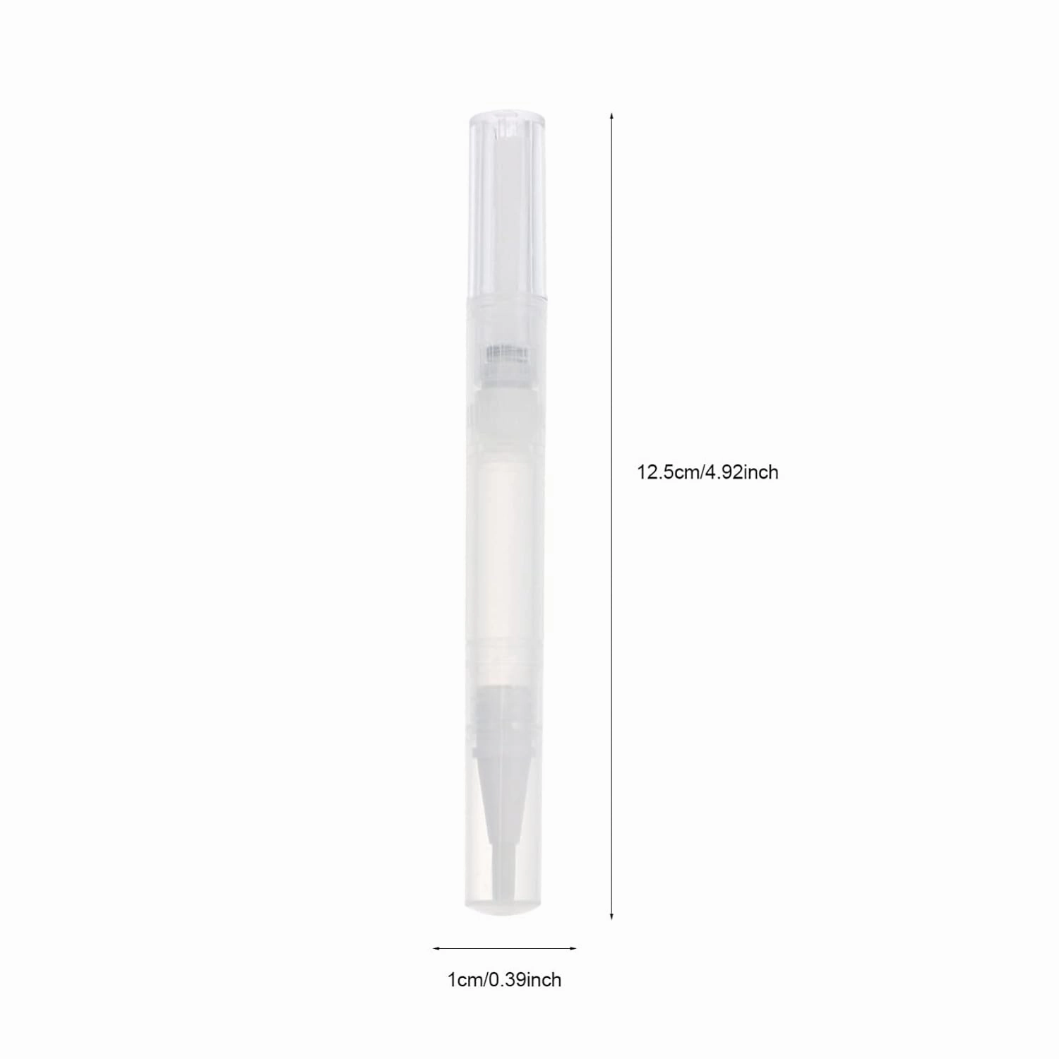 Operitacx Clear Nail Polish 10pcs Lip Brush Reusable Lip Applicator Retractable Lip Gloss Balm Applicator Eyeshadow Lip Applicator 3ml (Style 1) Nail Accessories