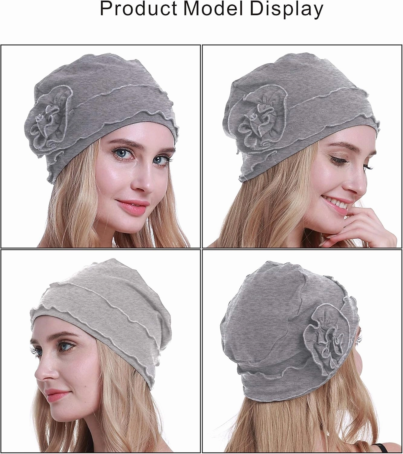 osvyo Cotton Chemo Headwear Turban Cap for Women - Soft Elastic Beanie Hair Loss Sealed Packaging