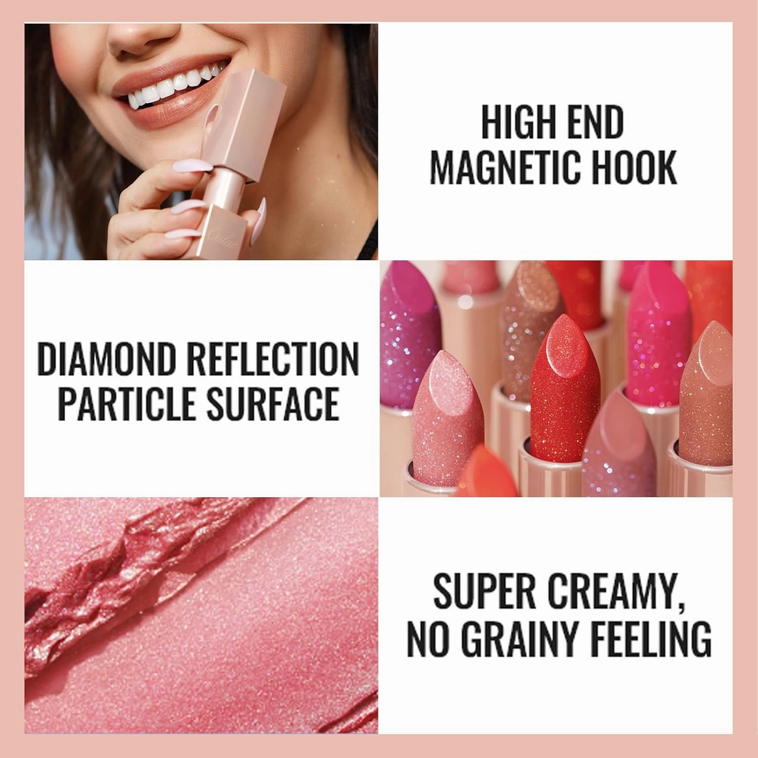 Oulac Moisturizing Pink Lipstick Set - 2PCS Vegan Tinted Lip Balm with Nourishing & Hydrating Formula for Soft, Radiant Lips, PG03 PG05