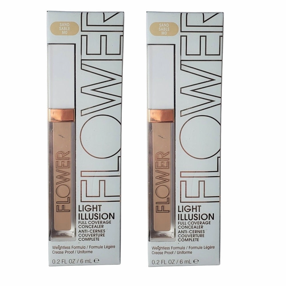 Pack of 2 Flower Beauty Light Illusion Full Coverage Concealer, Sand