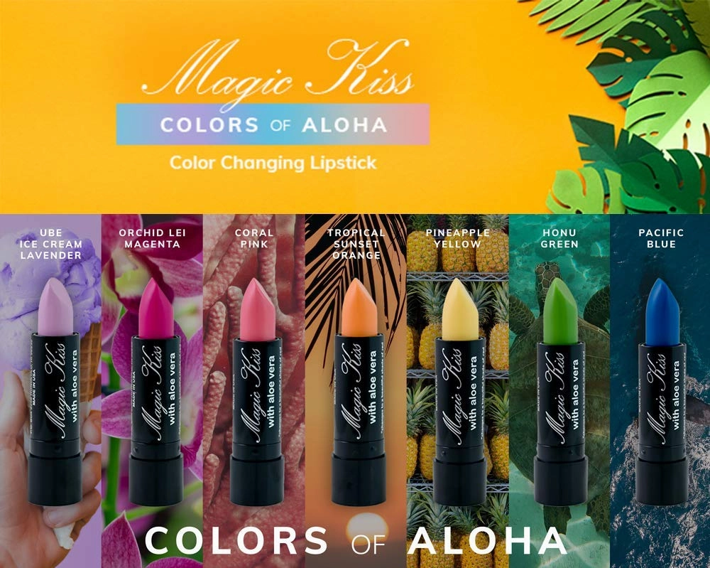 Pack of 6 Magic Kiss Color Changing Lipstick, Long Lasting Nutritious Lips Moisturizer Magic Temperature Color Change with Aloe Vera PH Listick Set MADE IN USA(Pink)