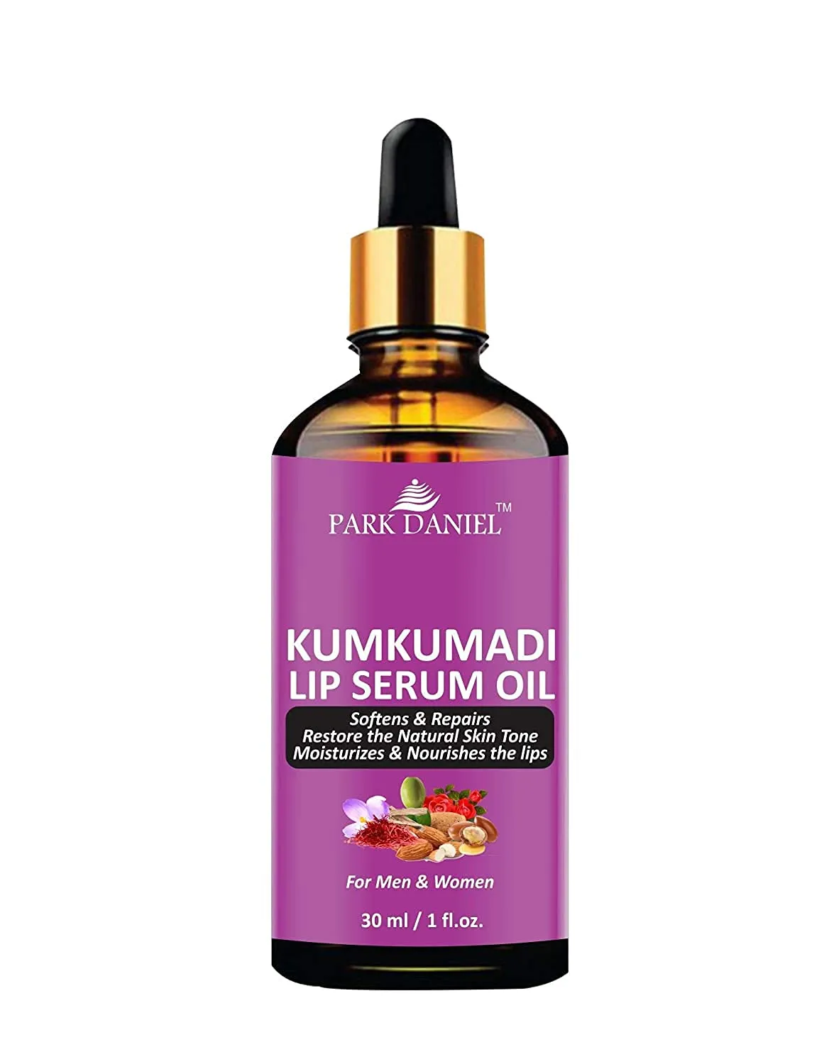 Park Danie Premium Kumkumadi Lip Serum Oil - For Soft and Shiny Lips(30 ml), Pink
