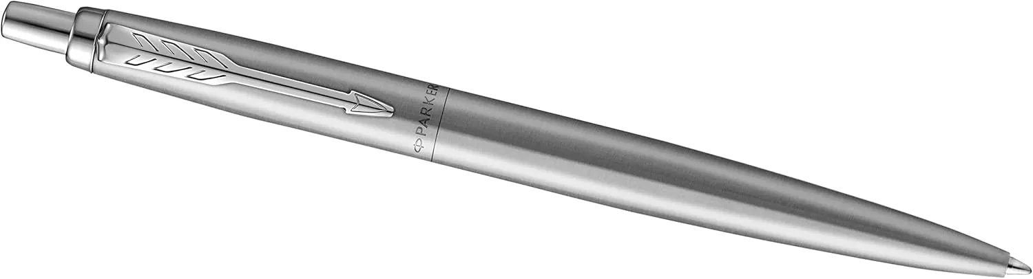 Parker Jotter XL Ballpoint Pen Monochrome Stainless Medium Point Blue Ink Gift Box