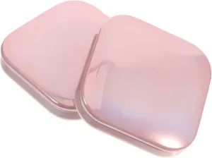 PartyKindom 2sets Empty Blush Palette Container Refillable Makeup Eyeshadow Case Aluminum Plastic Magnetic Blush Holder 4pcs*2