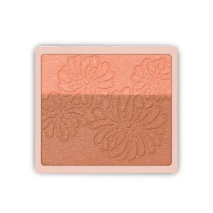 Paul & Joe Pressed Blush Palette Refill Only, Case Sold Separately, Oil-Absorbing Blush Powder, Bi-Color Face Blushes with Fitting Veil Powder, Light Orange and Brown, 09 Pain Perdu, 0.17 oz