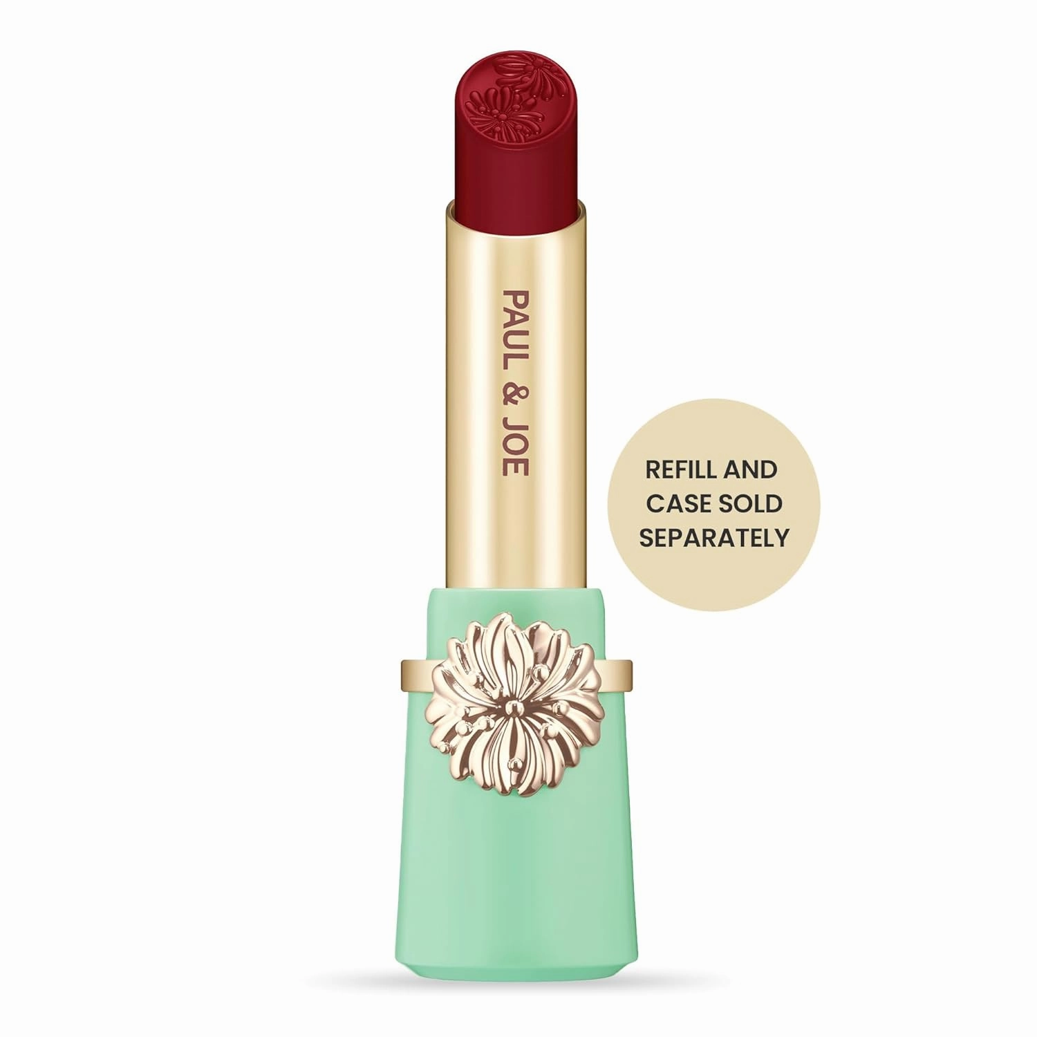 Paul & Joe Moisturizing Lipstick Refill Only, Case Sold Separately, Long Lasting Lipstick for Highly-Pigmented Lip Color, 11 Magic Apple - Alluringly Deep Wine Red Lip Stick, 0.10 oz