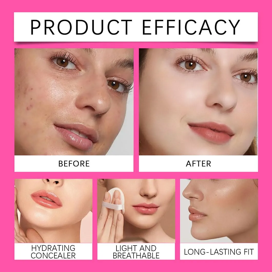 Peptide Elasticity Moisturizing Anti-Aging Makeup. Concealer. All Skin Types Vegan Clean Natural Moderate Concealer Blurs Lines Smooths Skin (Cocoa, 7.3×2.8×7.3cm)