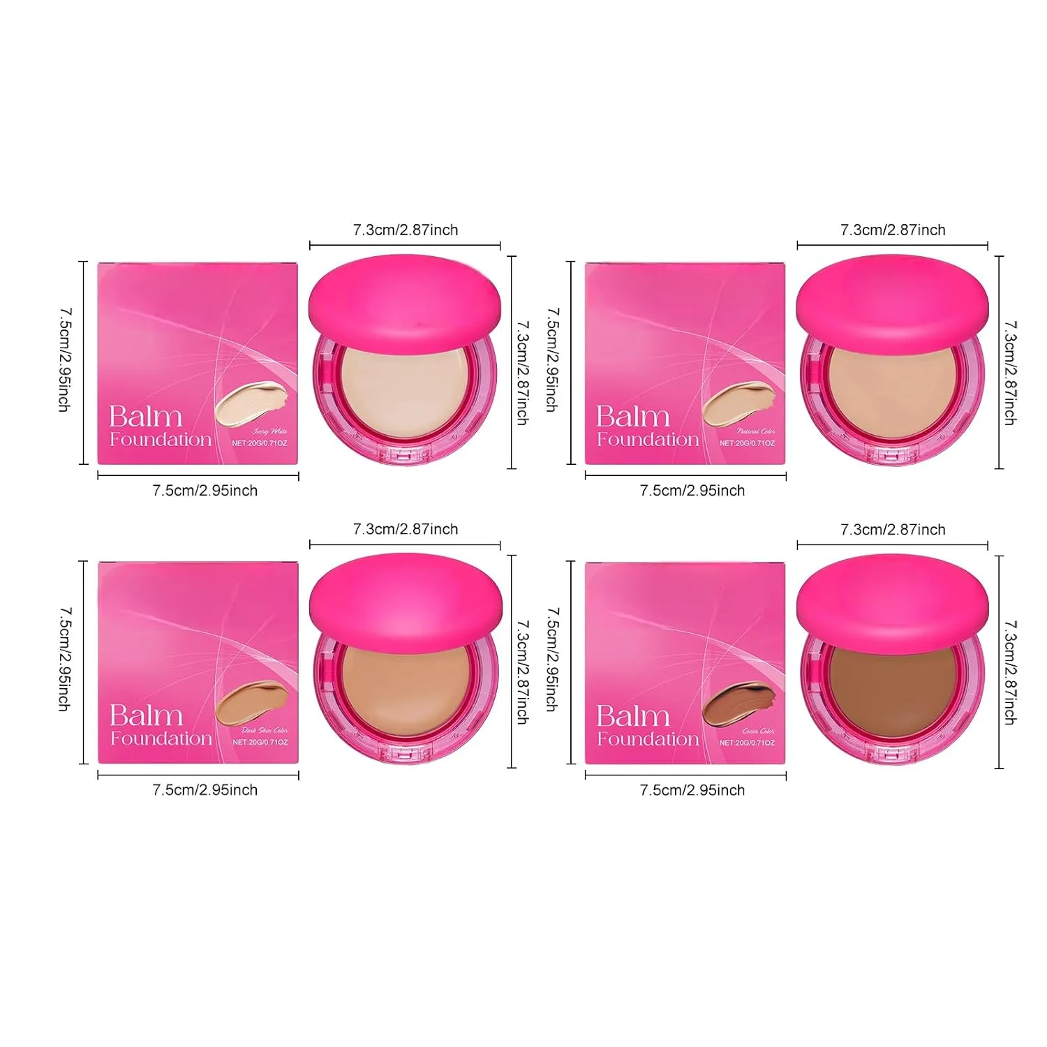 Peptide Elasticity Moisturizing Anti-Aging Makeup. Concealer. All Skin Types Vegan Clean Natural Moderate Concealer Blurs Lines Smooths Skin (Cocoa, 7.3×2.8×7.3cm)