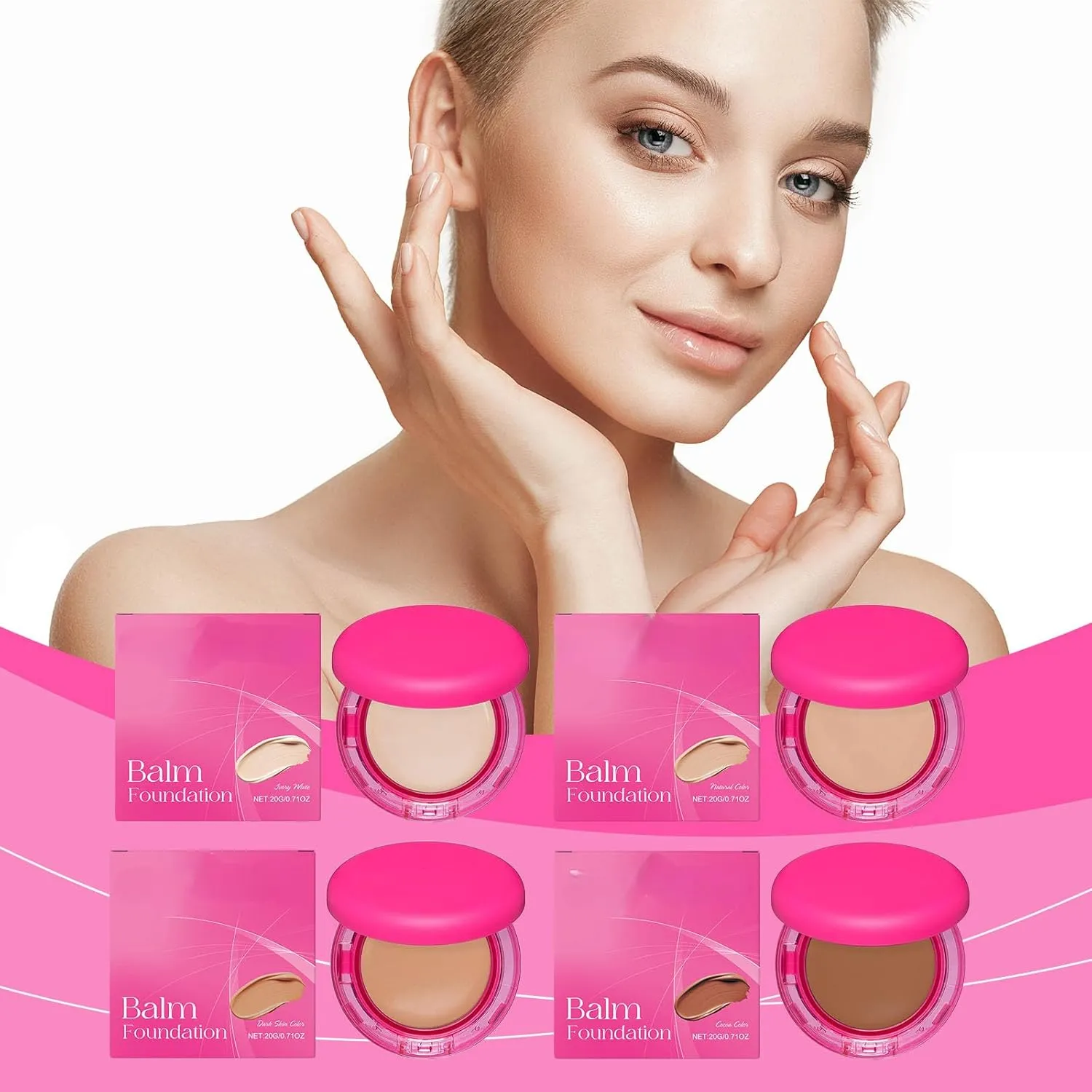 Peptide Elasticity Moisturizing Anti-Aging Makeup. Concealer. All Skin Types Vegan Clean Natural Moderate Concealer Blurs Lines Smooths Skin (Cocoa, 7.3×2.8×7.3cm)