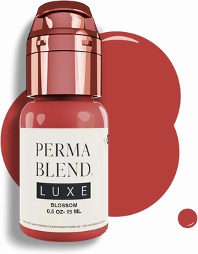 Perma Blend Luxe - Blossom - Vegan Lip Tattoo Ink - Muted Pink and Orange Microblading Pigment - for Lip Blush & Permanent Makeup - Cruelty-Free (0.5 oz)