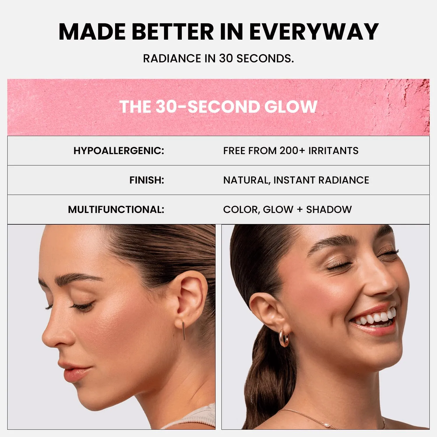 Phase Zero Makeup Powder Blusher - "Nomad" - 4g / 0.141 oz - Full Coverage, Natural Blush - Soft, Buildable Pink, Coral, Peach & Golden Hues - Matte & Shimmering Shades Gives Cheeks a Radiant Glow