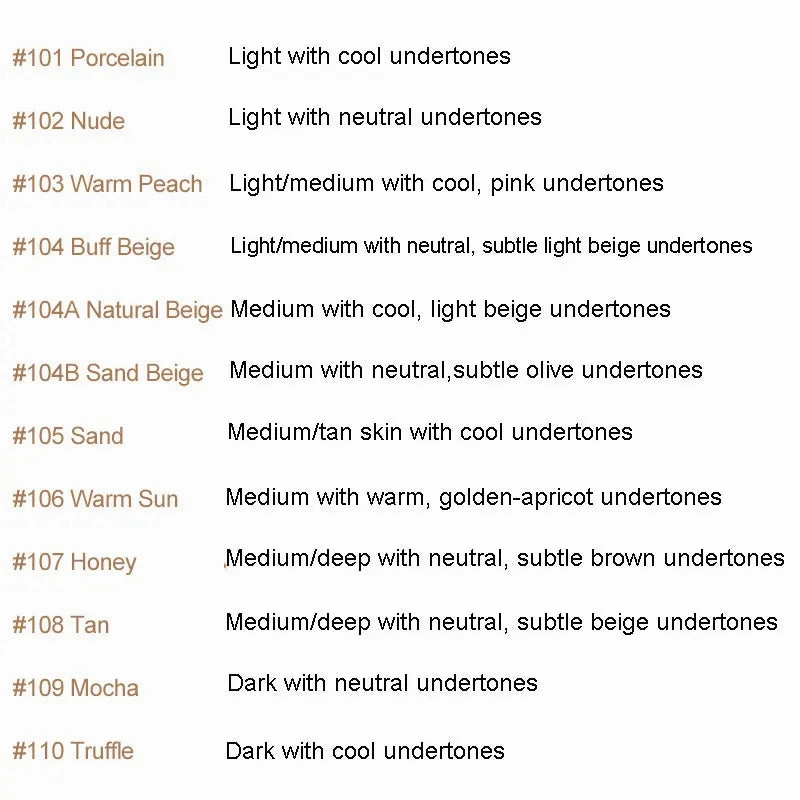 PHOERA Liquid Foundation Mineral Touch Oil Control Matte Skin-Friendly Makeup Full Coverage 24Hour Long Lasting Cosmetic