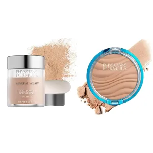Physicians Formula Mineral Wear Talc-Free Loose & Pressed Powder Creamy Natural, Dermatologist & Clinically Tested