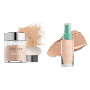 Physicians Formula Mineral Wear Talc-Free Loose Powder Creamy Natural & Butter Believe It! Foundation   Concealer Fair-to-Light | Dermatologist Tested, Clinicially Tested