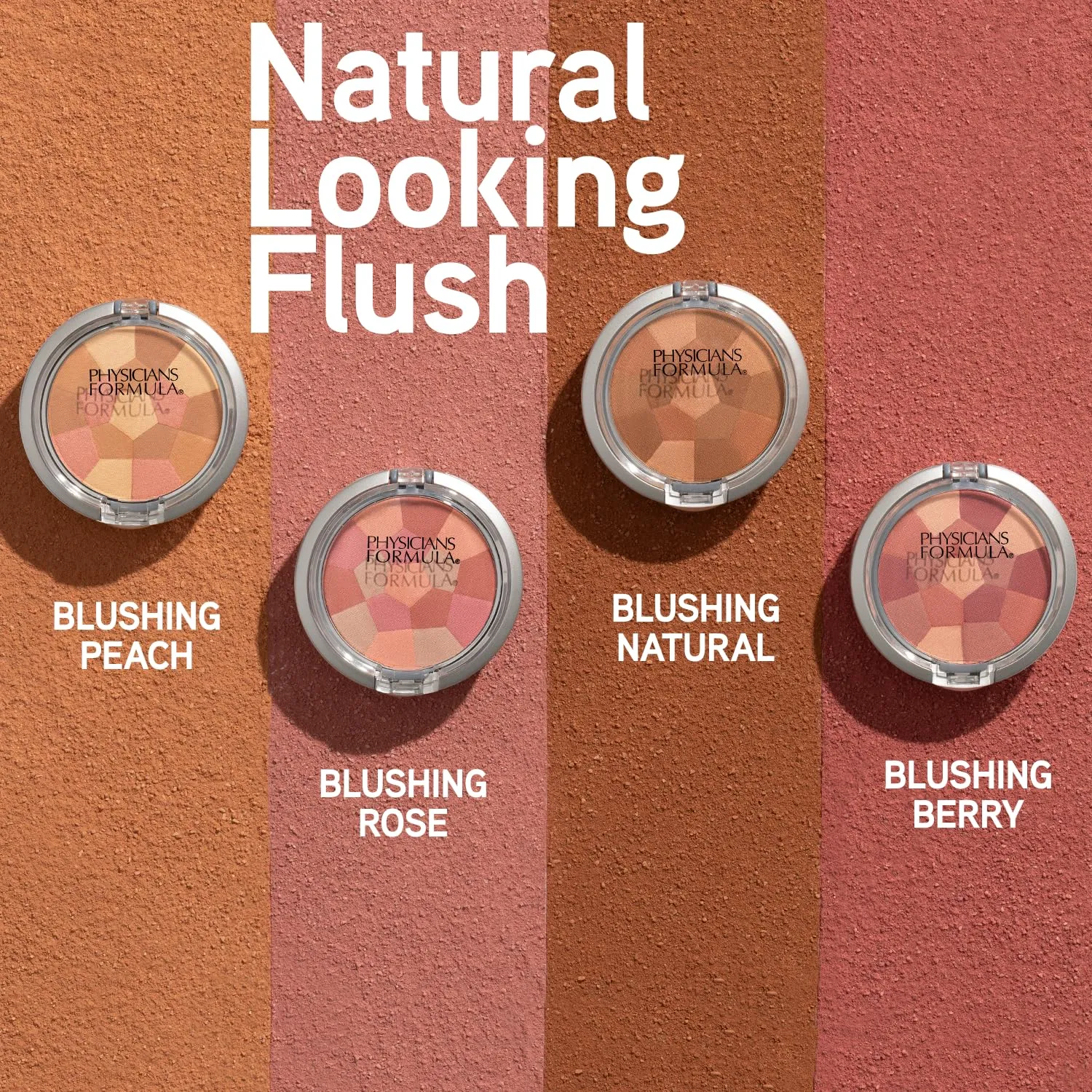 Physicians Formula Mineral Wear Talc-Free Loose Powder Creamy Natural Multi-Colored Blush Palette Blushing Rose