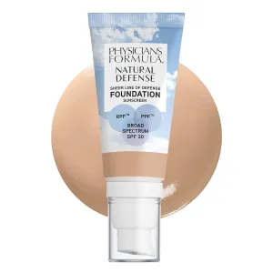 Physicians Formula Natural Defense Sheer Line of Defense Foundation SPF 30 Fair | Dermatologist Tested, Clinicially Tested