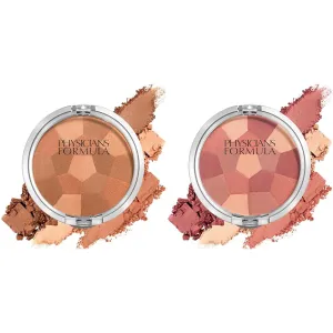 Physicians Formula Powder Palette Multi-Colored Blush Powder Blushing Natural & Rose, Dermatologist Tested