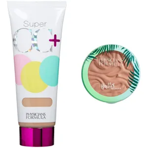 Physicians Formula Super CC Color-Correction   Care CC Cream, Light, 1.2 Ounces, SPF 30 with Murumuru Butter Bronzer, 0.38 Ounce
