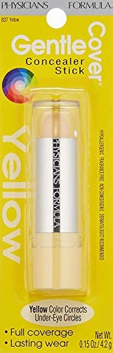 Physicians Formula Gentle Cover Concealer Stick, Yellow For Blemishes, Under-Eye Circles & Skin Imperfections