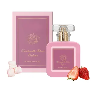 Pink Blush Shams Al Emarat Khususi Eau De Parfum Spray, Marshmallow Blush Perfume for Women, Women's Edp Spray - Strawberry Candy Sweet Vitality Perfume (50ml, 1pcs)