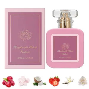 Pink Blush Shams Al Emarat Khususi Eau De Parfum Spray, Strawberry Candy Marshmallow Perfume for Women, Fresh, Sweet (1pcs)