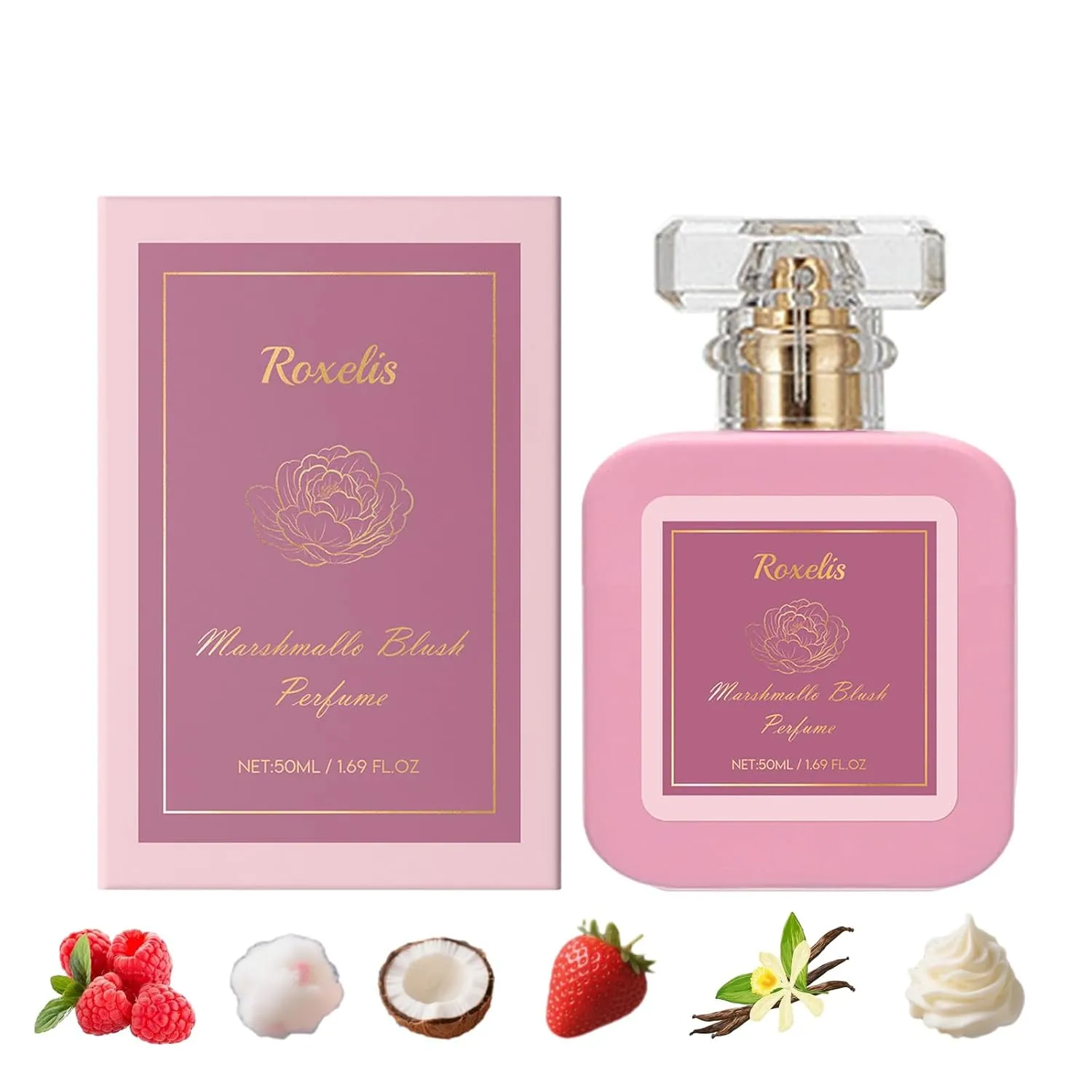 Pink Blush Shams Al Emarat Khususi Eau De Parfum Spray, Strawberry Candy Sweet Perfume Spray, Fresh, Sweet, Mixed Fragrance (1pcs)