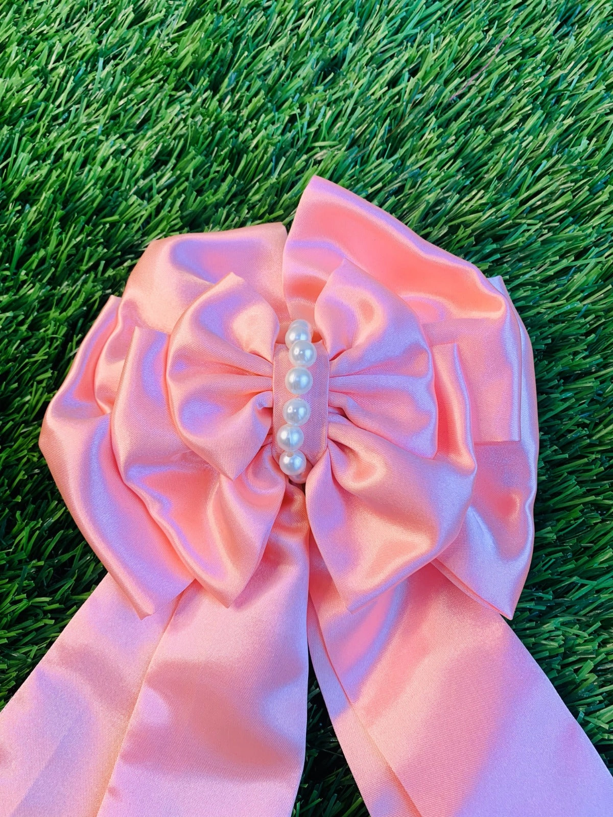 Pink Rose Blush Hair Bow