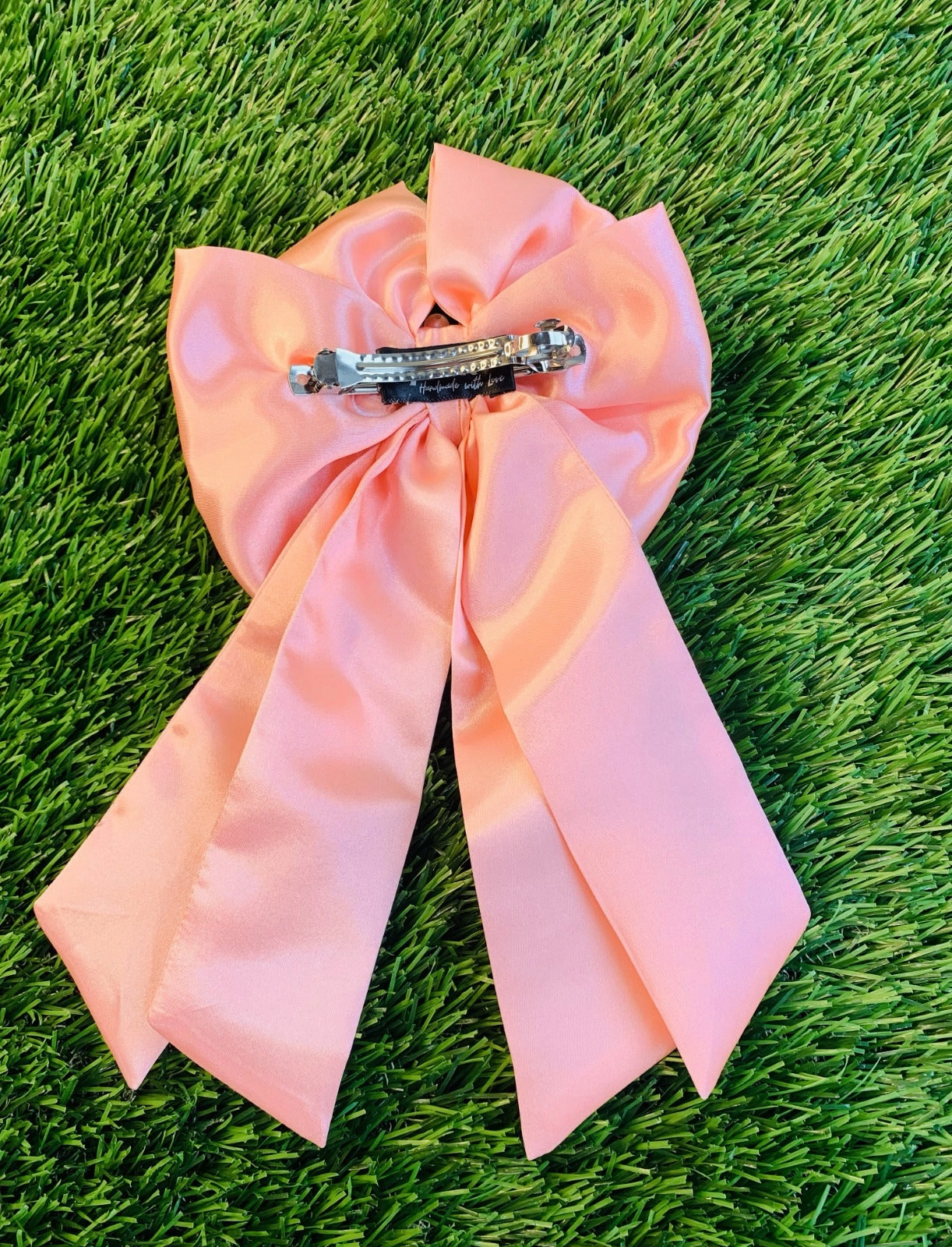 Pink Rose Blush Hair Bow