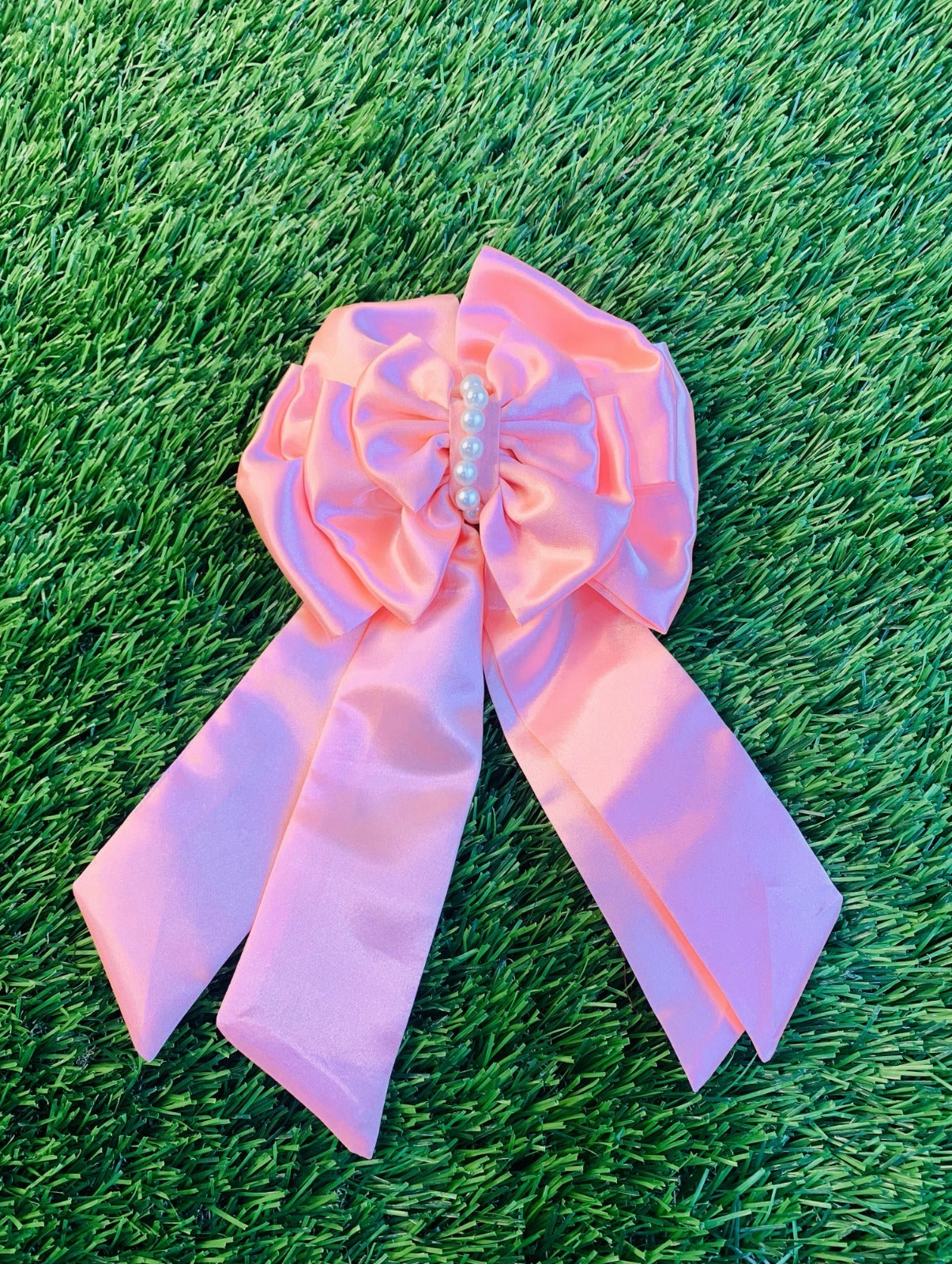 Pink Rose Blush Hair Bow