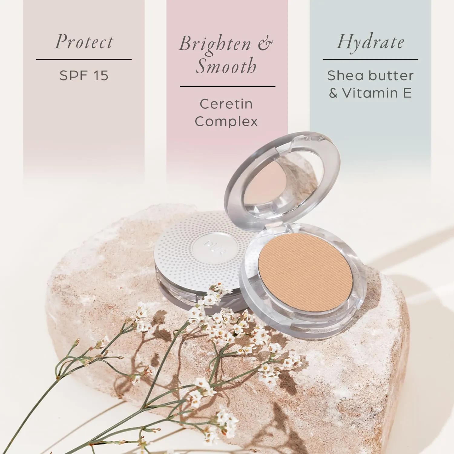 PÜR Beauty 4-in-1 Pressed Mineral Makeup SPF 15 Powder Foundation with Concealer & Finishing Powder- Medium to Full Coverage Foundation- Mineral-Based Powder- Cruelty-Free & Vegan Friendly