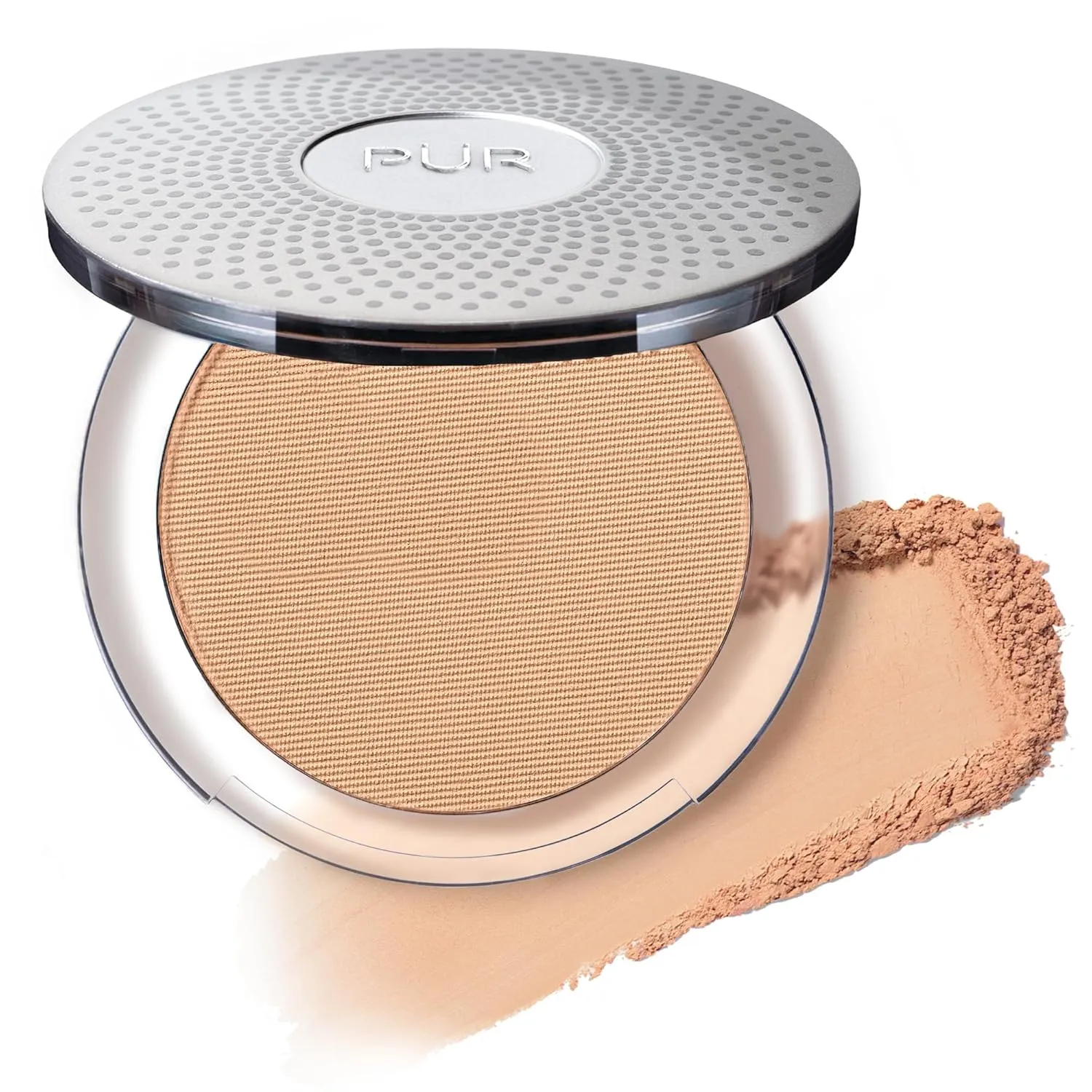 PÜR Beauty 4-in-1 Pressed Mineral Makeup SPF 15 Powder Foundation with Concealer & Finishing Powder- Medium to Full Coverage Foundation- Mineral-Based Powder- Cruelty-Free & Vegan Friendly