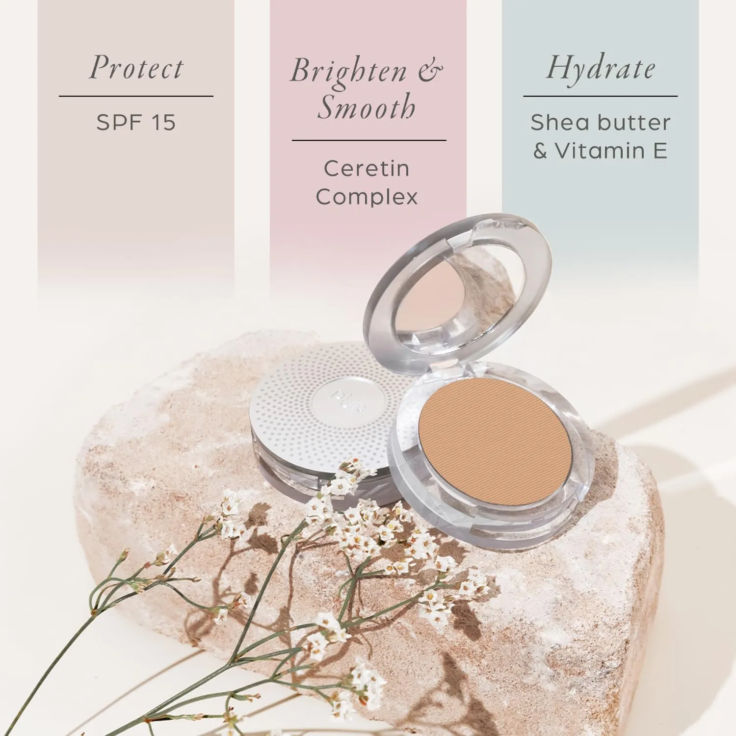 PÜR Beauty 4-in-1 Pressed Mineral Makeup SPF 15 Powder Foundation with Concealer & Finishing Powder- Medium to Full Coverage Foundation- Mineral-Based Powder- Cruelty-Free & Vegan Friendly